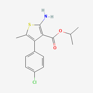 Propan-2-yl 2-amino-4-(4-chlorophenyl)-5-methylthiophene-3-carboxylate