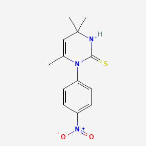 4,4,6-Trimethyl-1-(4-nitrophenyl)pyrimidine-2-thiol