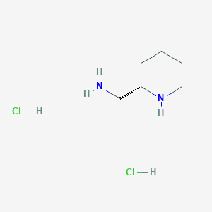 molecular formula C6H16Cl2N2 B1414031 [(2S)-piperidin-2-yl]methanamine dihydrochloride CAS No. 181872-10-6