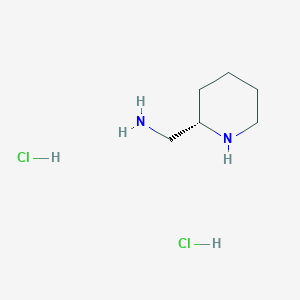 molecular formula C6H16Cl2N2 B1414031 [(2S)-ピペリジン-2-イル]メタンアミン二塩酸塩 CAS No. 181872-10-6