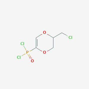 [5-(Chloromethyl)-5,6-dihydro-1,4-dioxin-2-yl]phosphonic dichloride