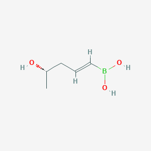 molecular formula C5H11BO3 B14140367 [(E,4S)-4-hydroxypent-1-enyl]boronic acid CAS No. 216772-56-4