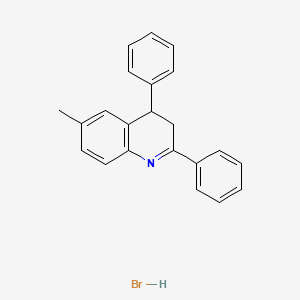 6-Methyl-2,4-diphenyl-3,4-dihydroquinoline;hydrobromide