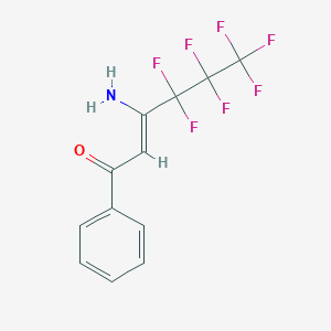 (Z)-3-amino-4,4,5,5,6,6,6-heptafluoro-1-phenylhex-2-en-1-one