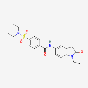 4-(N,N-diethylsulfamoyl)-N-(1-ethyl-2-oxoindolin-5-yl)benzamide