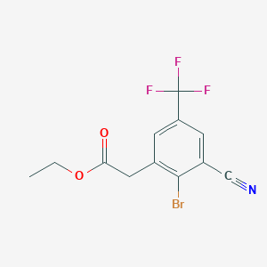 Ethyl 2-bromo-3-cyano-5-(trifluoromethyl)phenylacetate