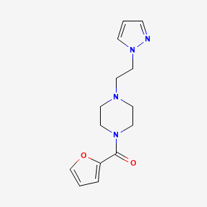 (4-(2-(1H-pyrazol-1-yl)ethyl)piperazin-1-yl)(furan-2-yl)methanone