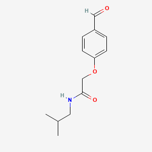 molecular formula C13H17NO3 B14140520 2-(4-Formylphenoxy)-N-isobutylacetamide CAS No. 926208-45-9