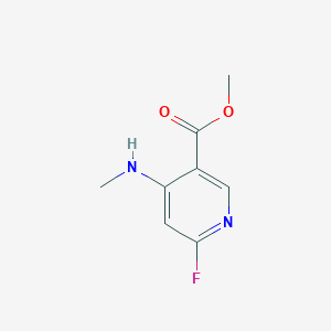 molecular formula C8H9FN2O2 B1414053 Methyl 6-fluoro-4-(methylamino)pyridine-3-carboxylate CAS No. 2187435-19-2