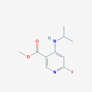 molecular formula C10H13FN2O2 B1414054 Methyl 6-fluoro-4-(isopropylamino)pyridine-3-carboxylate CAS No. 2187434-95-1