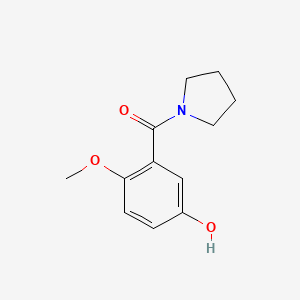 molecular formula C12H15NO3 B1414056 (5-Hydroxy-2-methoxy-phenyl)-pyrrolidin-1-yl-methanone CAS No. 1052106-91-8