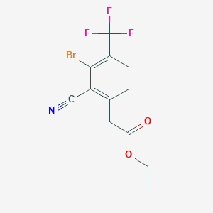 Ethyl 3-bromo-2-cyano-4-(trifluoromethyl)phenylacetate