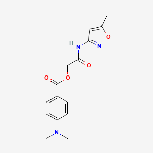 2-[(5-Methyl-1,2-oxazol-3-yl)amino]-2-oxoethyl 4-(dimethylamino)benzoate