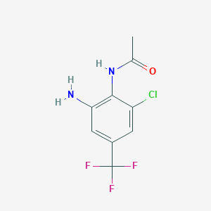 N-[2-amino-6-chloro-4-(trifluoromethyl)phenyl]acetamide