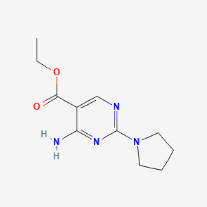 Ethyl 4-amino-2-(pyrrolidin-1-yl)pyrimidine-5-carboxylate