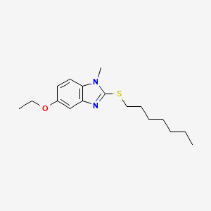 5-ethoxy-2-(heptylsulfanyl)-1-methyl-1H-benzimidazole