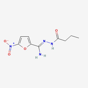 Butyric acid, 2-(5-nitro-alpha-iminofurfuryl)hydrazide