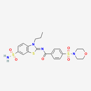 (Z)-4-(morpholinosulfonyl)-N-(3-propyl-6-sulfamoylbenzo[d]thiazol-2(3H)-ylidene)benzamide