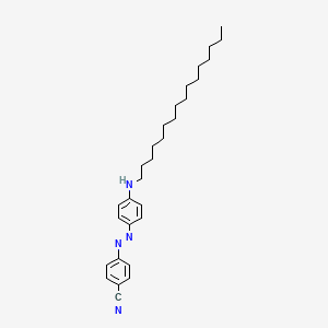 molecular formula C29H42N4 B14140689 4-{(E)-[4-(hexadecylamino)phenyl]diazenyl}benzonitrile CAS No. 426226-27-9