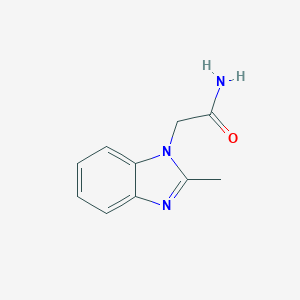 molecular formula C10H11N3O B141407 2-(2-甲基苯并咪唑-1-基)乙酰胺 CAS No. 126993-64-4