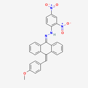 1-(2,4-dinitrophenyl)-2-[10-(4-methoxybenzylidene)anthracen-9(10H)-ylidene]hydrazine