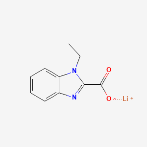 molecular formula C10H9LiN2O2 B1414074 1-Ethyl-1H-benzimidazole-2-carboxylic acid lithium salt CAS No. 2060040-90-4