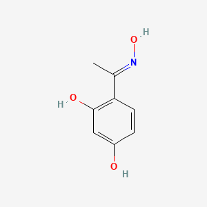 molecular formula C8H9NO3 B1414076 (1E)-1-(2,4-二羟基苯基)乙酮肟 CAS No. 6134-79-8