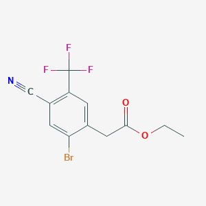 Ethyl 2-bromo-4-cyano-5-(trifluoromethyl)phenylacetate
