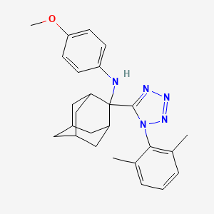 2-[1-(2,6-Dimethylphenyl)-1H-tetrazol-5-yl]-N-(4-methoxyphenyl)tricyclo[3.3.1.13,7]decan-2-amine