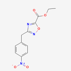 Ethyl 3-[(4-nitrophenyl)methyl]-1,2,4-oxadiazole-5-carboxylate