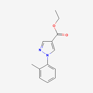 molecular formula C13H14N2O2 B14140824 ethyl 1-(2-methylphenyl)-1H-pyrazole-4-carboxylate CAS No. 741717-64-6