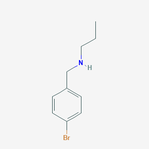 B141409 N-[(4-bromophenyl)methyl]propan-1-amine CAS No. 150869-52-6