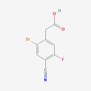 2-Bromo-4-cyano-5-fluorophenylacetic acid