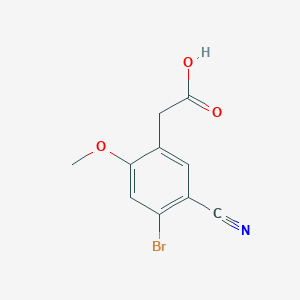 4-Bromo-5-cyano-2-methoxyphenylacetic acid