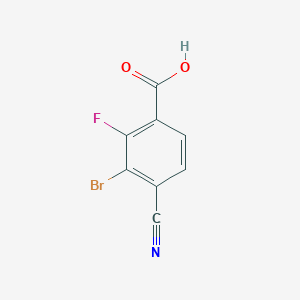3-Bromo-4-cyano-2-fluorobenzoic acid
