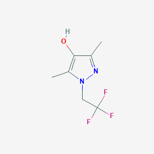 molecular formula C7H9F3N2O B1414099 3,5-Dimethyl-1-(2,2,2-trifluoroethyl)-1H-pyrazol-4-ol CAS No. 1935603-31-8
