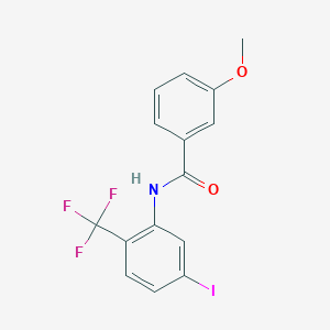 molecular formula C15H11F3INO2 B14141126 N-[5-iodo-2-(trifluoromethyl)phenyl]-3-methoxybenzamide CAS No. 952915-23-0