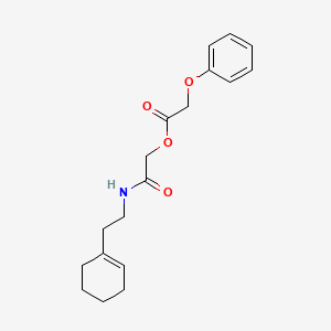 [2-[2-(Cyclohexen-1-yl)ethylamino]-2-oxoethyl] 2-phenoxyacetate