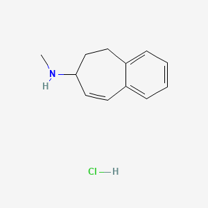 5H-Benzocyclohepten-7-amine, 6,7-dihydro-N-methyl-, hydrochloride, (-)-