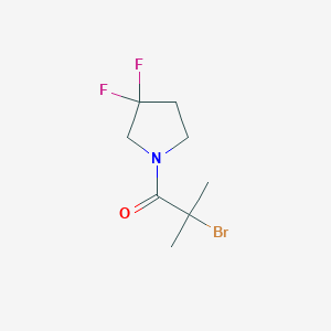 molecular formula C8H12BrF2NO B1414120 2-Bromo-1-(3,3-difluoropyrrolidin-1-yl)-2-methylpropan-1-one CAS No. 1936095-21-4