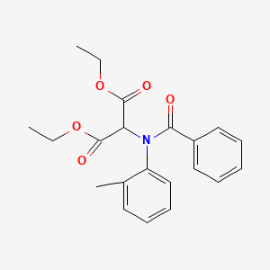 Diethyl [benzoyl(2-methylphenyl)amino]propanedioate