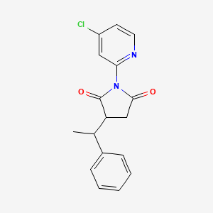 1-(4-Chloropyridin-2-yl)-3-(1-phenylethyl)pyrrolidine-2,5-dione