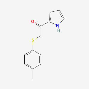 2-(4-methylphenyl)sulfanyl-1-(1H-pyrrol-2-yl)ethanone