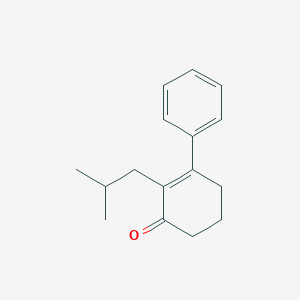 molecular formula C16H20O B14141251 2-(2-Methylpropyl)-5,6-dihydro[1,1'-biphenyl]-3(4H)-one CAS No. 89228-97-7