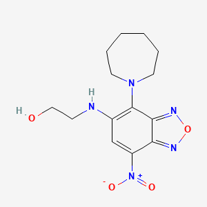 2-[[4-(Azepan-1-yl)-7-nitro-2,1,3-benzoxadiazol-5-yl]amino]ethanol