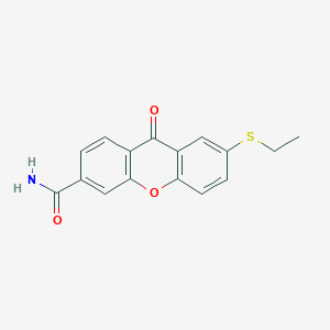 7-(Ethylsulfanyl)-9-oxo-9H-xanthene-3-carboxamide