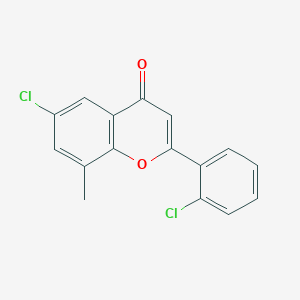 6-Chloro-2-(2-chlorophenyl)-8-methyl-4H-1-benzopyran-4-one