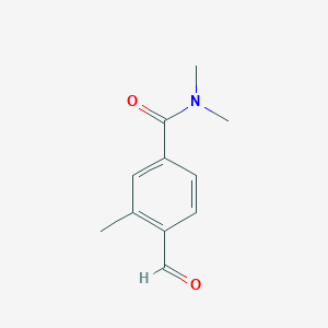 molecular formula C11H13NO2 B1414129 4-Formyl-3,N,N-trimethylbenzamide CAS No. 1289089-11-7