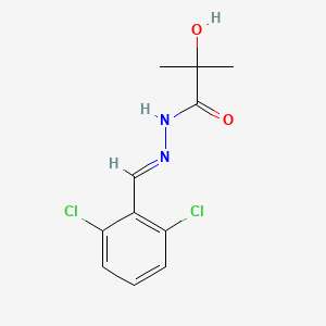 2-Methyllactic acid (2,6-dichlorobenzylidene)hydrazide