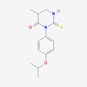 5-Methyl-3-(4-propan-2-yloxyphenyl)-2-sulfanylidene-1,3-diazinan-4-one